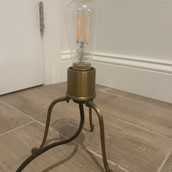 Anthropologie Brass Spider Lamp Desk Table Task Light Minimalist - Picture 3 of 5